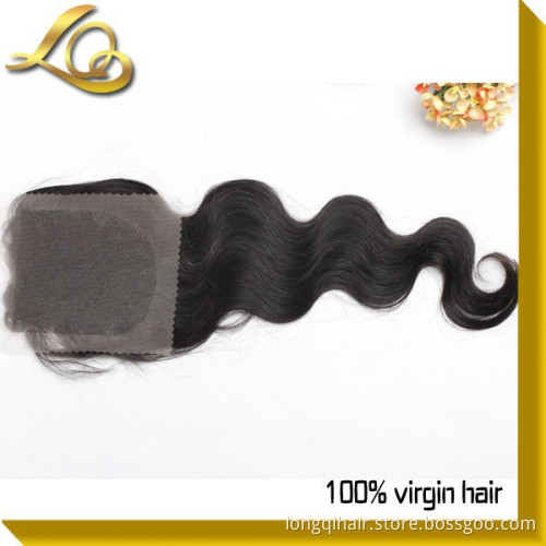 Wholesale Cheap Brazilian Hair Natural Wavy Top Virgin Hair Silk Base Free Part Human Hair Lace Closure Piece